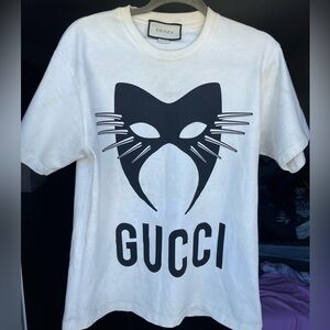 Gucci White Logo Crewneck Tee